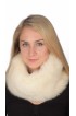 White Fox Fur Neck Warmer 